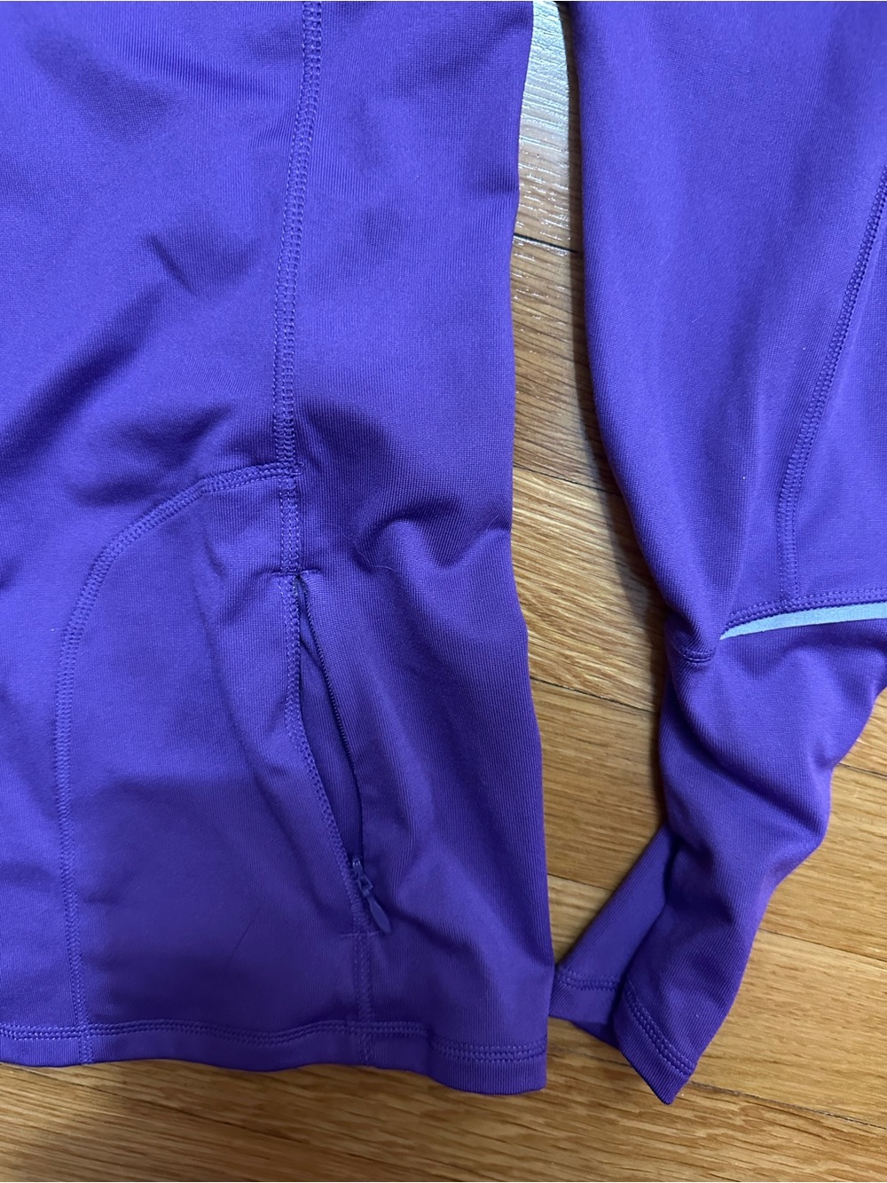 Brooks Purple Long-Sleeve Quarter-Zip Running Top size medium - Picture 5 of 5